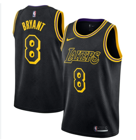 Men LA Lakers #8 Kobe Bryant Mamba black 2025 nike jersey